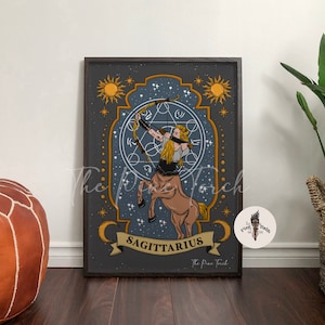 Sagittarius zodiac framed print, Sagittarius zodiac poster, Sagittarius print, Sagittarius art print, Sagittarius zodiac framed poster