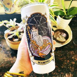Scorpio Zodiac Tumbler, Scorpio tumbler cup, Scorpio zodiac cup, zodiac tumbler, scorpio tumbler, Scorpio zodiac gift, scorpio travel cup