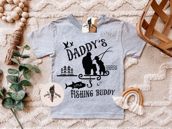 Fishing Buddy Kids Tee, Fishing Unisex Kids Clothing, Fishing Pregnancy  Announcement, Daddy's Fishing Buddy Shirt, Bass Fishing 