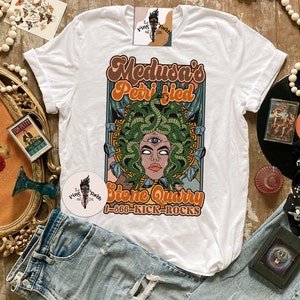 Medusa Shirt, Medusa Rock Quarry shirt, retro edgy medusa goddess shirt, greek goddess medusa gift, edgy medusa tee