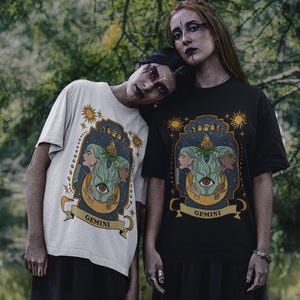 Gemini Zodiac Tee, Gemini gift, Zodiac Gemini gift, Zodiac Shirt, Gemini art, gemini birthday gift, gemini unisex tee, gemini print