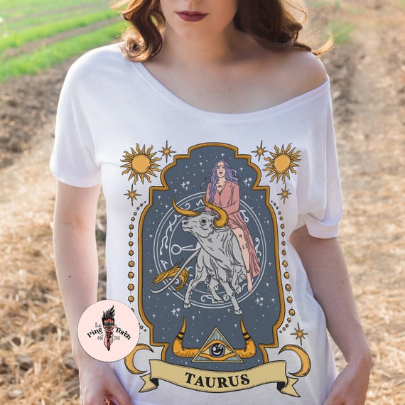 Taurus Zodiac Slouchy Tee Taurus Shirt Zodiac Taurus - Etsy Canada