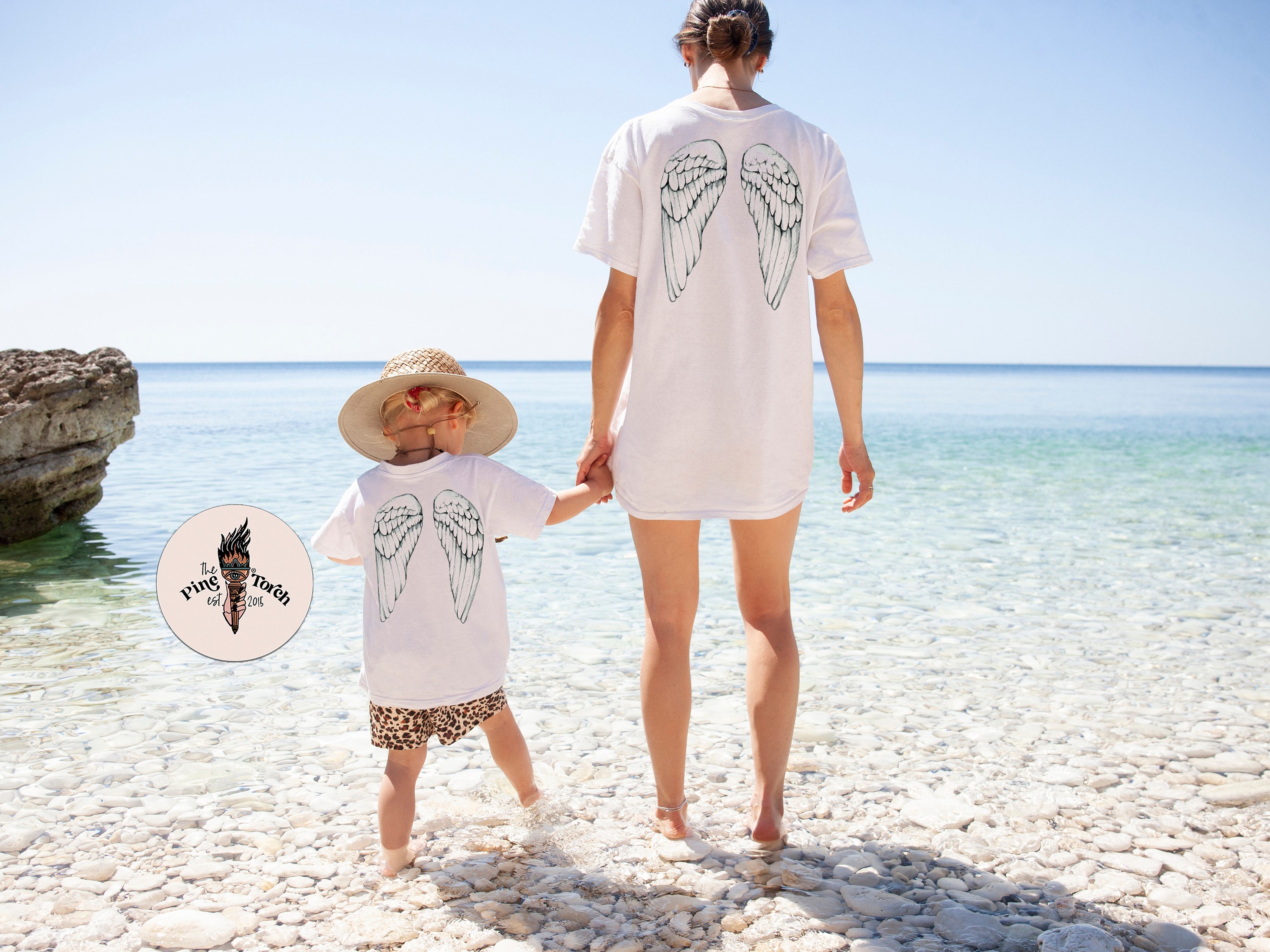 Angel Wings Kids Tee, Angel Wings Shirt Back, Kids Angel
