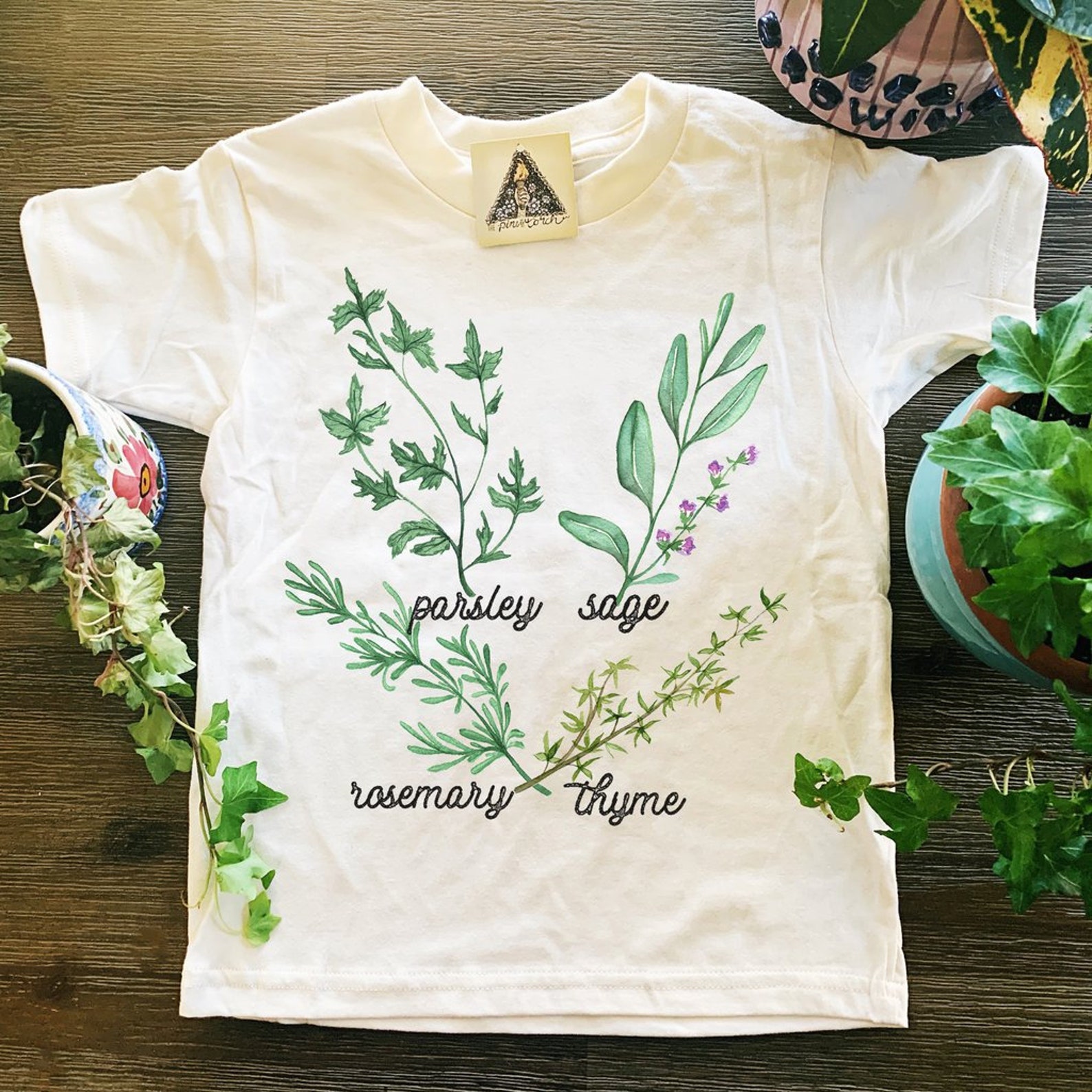 Parsley Sage Rosemary Thyme Shirt Herb Baby Shirt Organic Etsy