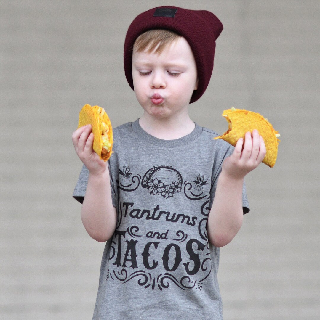 Tantrums and Tacos Kids Tee, Taco Kids Tee, Taco Tuesday, Funny Taco