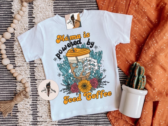 Witchy Iced Coffee Kids Tee, Mama is Powered by Iced Coffee Shirt, Coffee  Crystals Shirt, Iced Coffee Shirt, Skeleton Coffee Shirt -  Canada