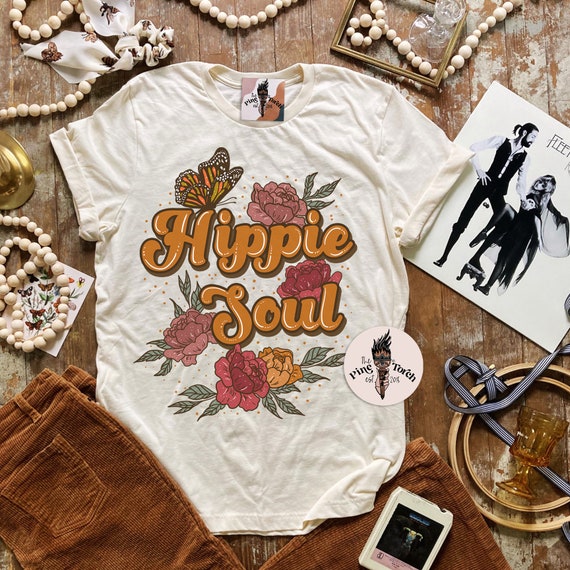 Boho Vintage Floral 70s T-shirt