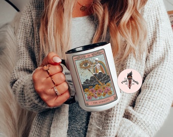 Audacity Tarot Card Mug, Occult skeleton tarot card Coffee mug, The audacity Tarot mug, witchy mug, witchy tarot card mug, the audacity mug