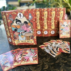 Die Mama Deck, Skelett Mama Tarot Deck, Tarot Karte Mama Orakel Deck Kühnheit, Lustige neue Mama Skelett Tarot Deck, lustiges Orakel Deck, Kühnheit