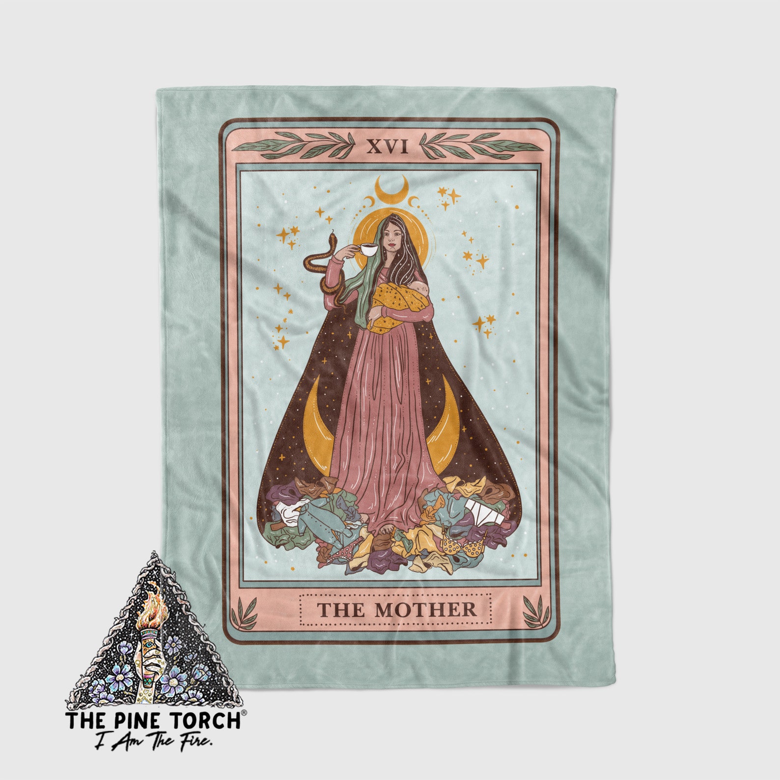 The Mother Tarot Card Blanket Tarot Blanket Tarot Theme Etsy