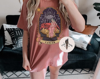 Cancer Zodiac tee, Cancer zodiac gift, Zodiac art print, zodiac birthday gift, Zodiac Shirt, Zodiac Gift, Zodiac gift, cancer zodiac