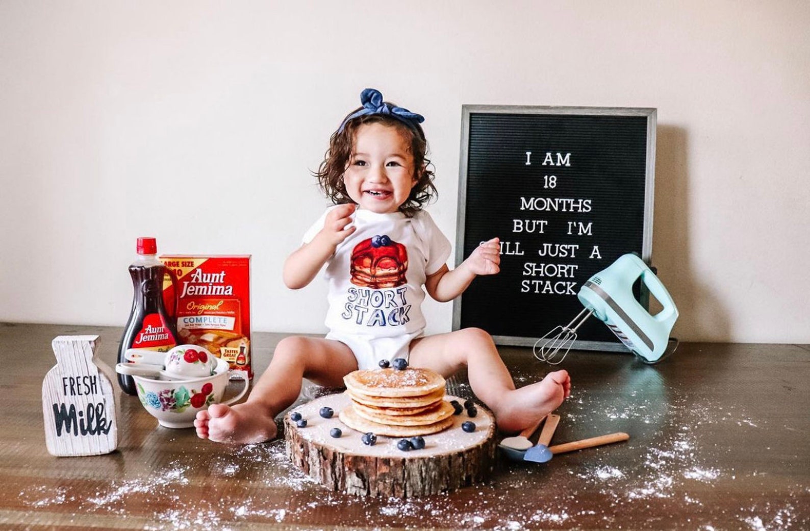 Pancake Bodysuit Short Stack Bodysuit Pancake Baby Clothes Etsy