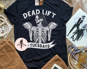 Taco Tuesday Skeleton Shirt, funny skeleton weight lifting shirt, taco workout shirt, dead lift Tuesday shirt, skeleton workout shirt