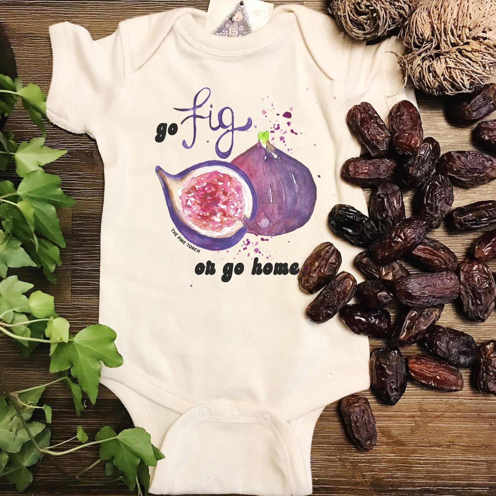 Fig Bodysuit Little Fig Baby Shirt Fig Baby Shirt Go Fig or Etsy