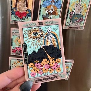 The Audacity Tarot Card PVC soft rubber 3D magnet, tarot card refrigerator magnet, tarot card refrigerator 3D magnet, The Audacity Tarot