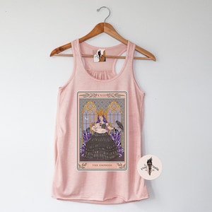 The Empress Tarot Card Tank, The Empress breastfeeding Tarot Card Tank, tarot card tank, Tarot card theme tank, empress tarot Mystical tank