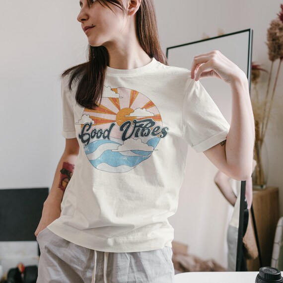 Good Vibes Shirt, Retro Good Vibes Tee 