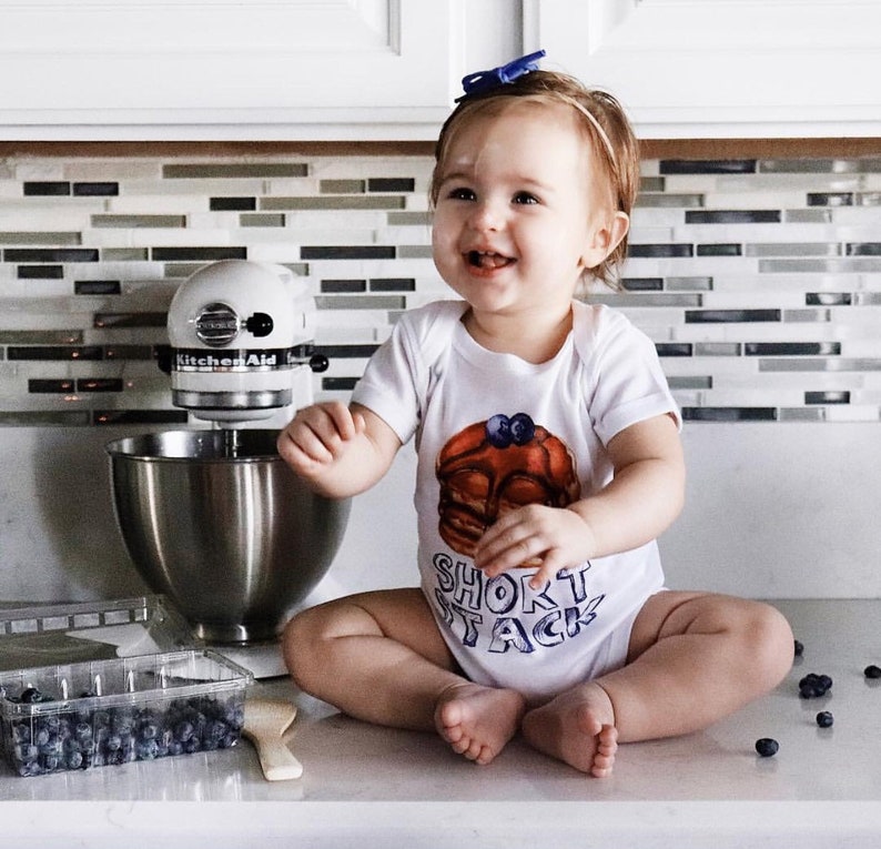 Pancake Bodysuit Short Stack Bodysuit Pancake Baby Clothes Etsy