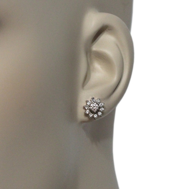 Diamond Earring Jackets Diamond Stud Enhancers Round Diamond Etsy