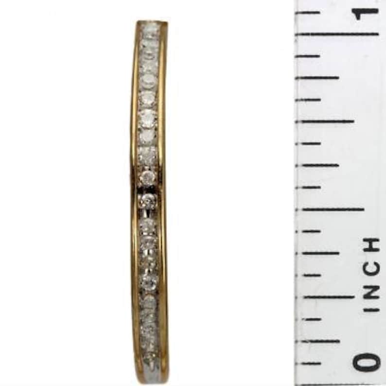 Glamour Jewelry 10K Yellow Gold Huggie Hoops Earrings Pave Diamond Ear Huggies Fashion Jewelry for Her Huggie Earrings Delicate Earrings