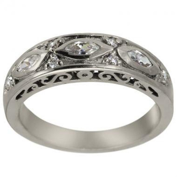 Marquise Ring Antique Wedding Ring Art Deco Ring Stacking Diamond Rings Wide Wedding Band Engraved Ring Filigree Ring 14k Gold Rings Marquise Ring Antique Wedding Ring Art Deco Ring Stacking Diamond Rings Wide Wedding Band Engraved Ring Filigree Ring 14k Gold Rings