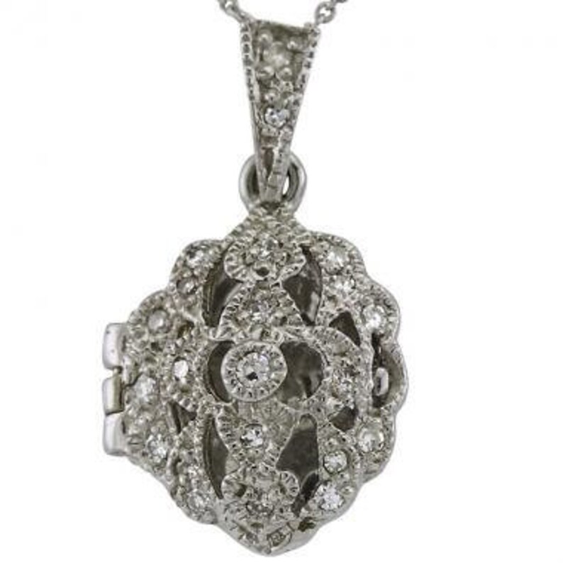 Antique 14K Gold Diamond Locket
