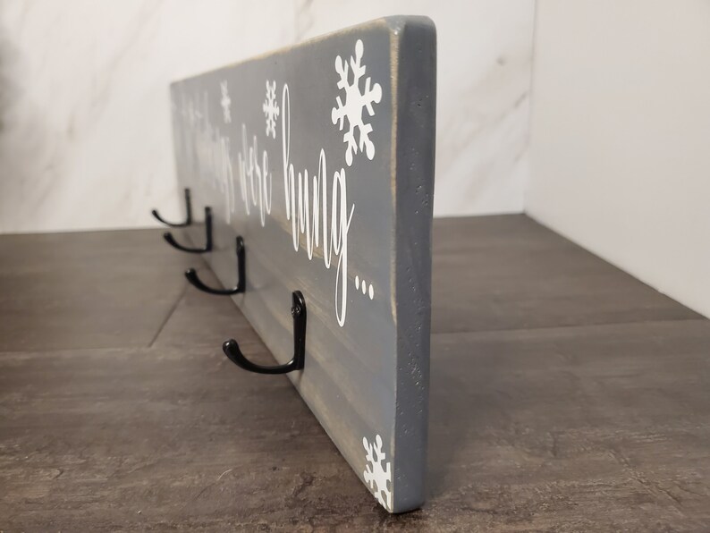 Family Stocking Holder Stockings Were Hung Merry Christmas Etsy