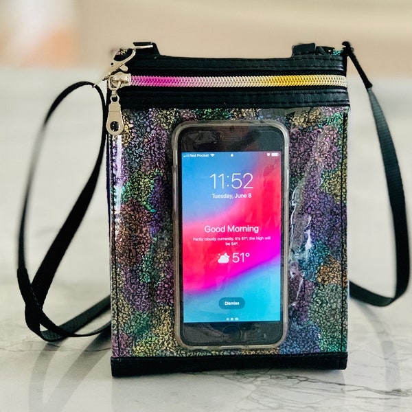 The Touch and Go Cell Phone Crossbody Bag - SEWING PATTERN and instructions