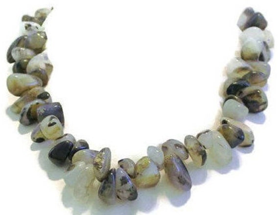 Natural Polished Stone Choker Necklace, Neutral C… - image 5