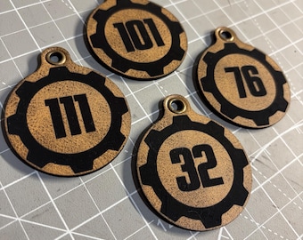 Custom Fallout Vault Keychain