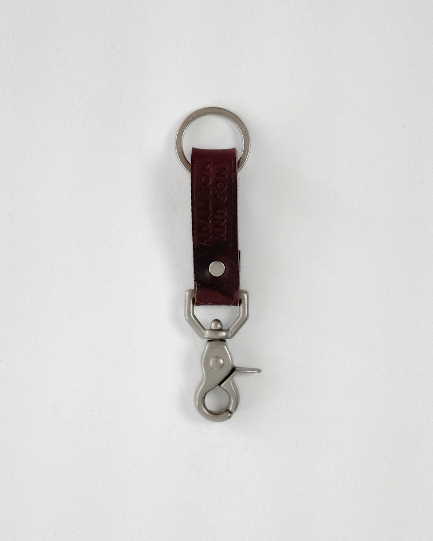 Leather Key Chain, Leather Key Fob, Leather Lanyard, Key