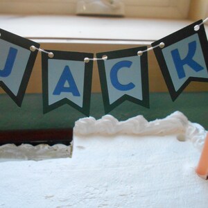 Jack/Banner/Bunting/Cake Topper/Sign/Flag/Garland/Birthday Decor/Table Decor/Name Decor/Room Decor/Party Decor/Name Banner/Birthday Banner