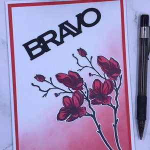 Bravo Card/Congratulations Card/Handmade Card/Greeting Card/Occassion Card/Note Card/Tarjetas/Stationary