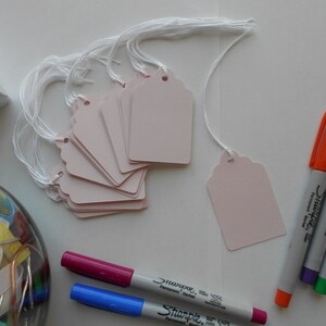 Pink Rectangle Gift Tags/Escort Tags/Holiday Gift Tags/Party Tags/Baby Shower Tags/Spring Summer Tags/Wedding Tags/Religious Event