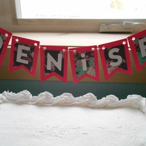 Denise/Banner/Bunting/Cake Topper/Name Banner/Sign/Flag/Garland/Birthday Decor/Table Decor/Name Decor/Room Decor/Party Decor/Birthday Banner