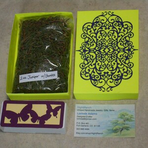 2 oz Dried Juniper with Berries Packet, Natural Wild Mountain Colorado Juniper