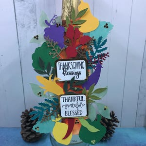 Thanksgiving Blessings Bottle Tag/Holiday Bottle Tags/Custom Bottle Tags/Wine Tags/Spirits Tags/Liquor Tags/Beer Bottle Tags