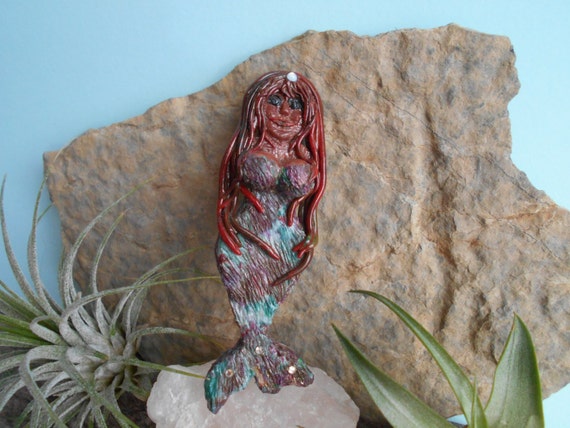 Mermaid Doll Pin/Jewelry/Brooch Mermaid/Goddess o… - image 1