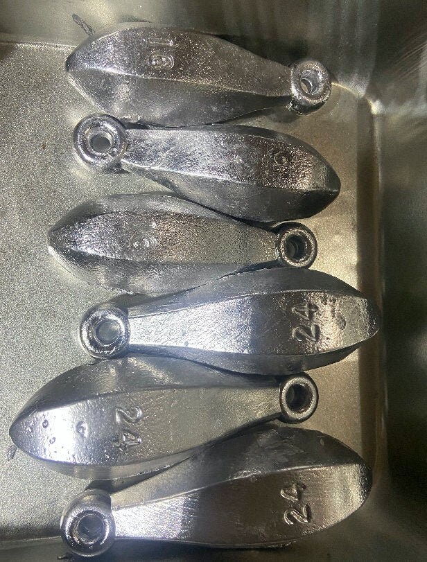 Bulk 16 20 & 24oz Lead Bank Sinkers Etsy