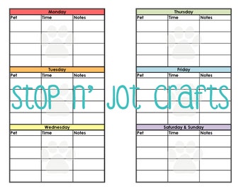 dog sitter sheet etsy