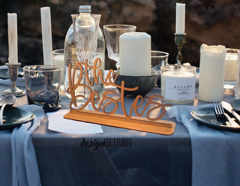 Wedding Table Sign for Sweetheart Table Wedding Centerpiece made of Wood or Acrylic Wedding Gift Fireplace Mantle Sign Home Decor Wedding Table Decor by designLEE Studio