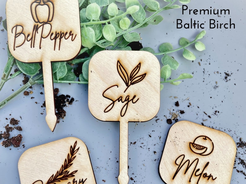Garden Marker Custom Handmade Plant Stakes for Herb Gardening Gift Garden Stake Vegetable Marker Herb Markers Plant Tags Gardeners Gift
.