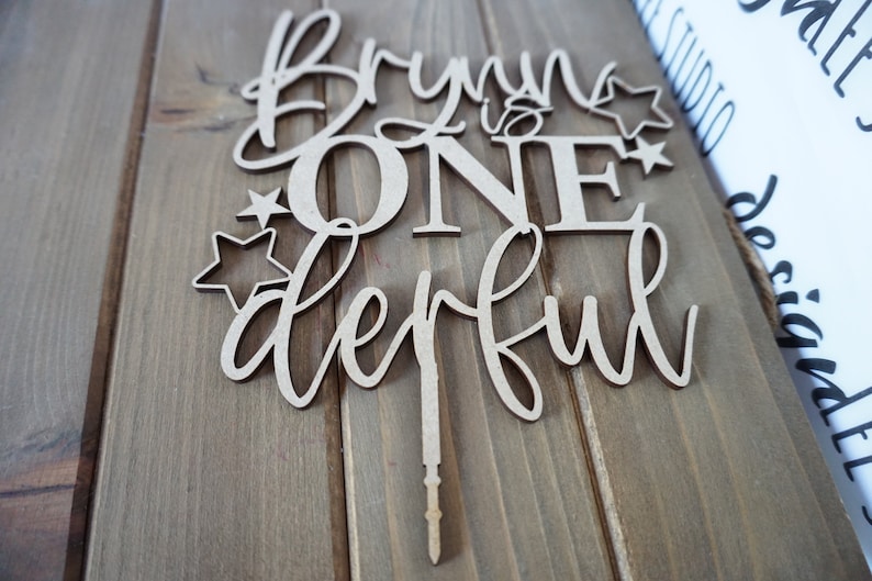 Onederful Birthday Cake Topper Custom Birthday Cake Topper - Etsy