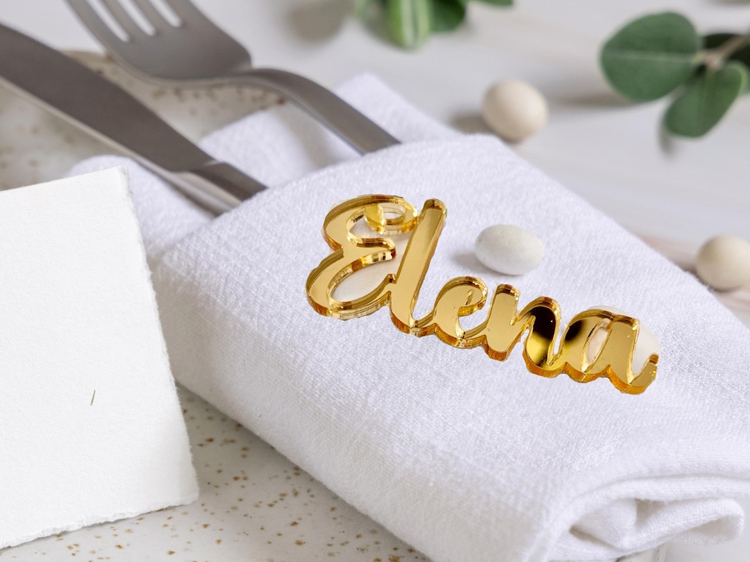Wedding Place Cards Laser Cut Name Signs Place Wedding Place Card ...