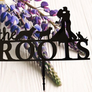 Custom Silhouette Cake Topper Personalized Wedding Cake Topper with Dog/Pet Bride & Groom Cake Topper Couple Wedding Gift Acrylic or Wood