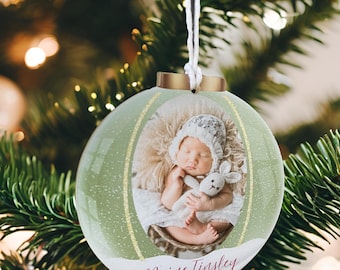 Personalized Baby&#39;s First Christmas Ornament 2024 Acrylic Ornament Custom Baby Ornament 1st Christmas Baby Shower Gift for Wedding Ornament