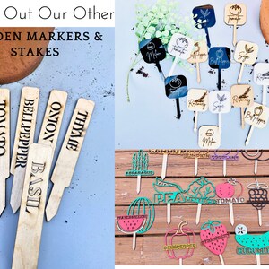Garden Marker Custom Handmade Plant Stakes for Herb Gardening Gift Garden Stake Vegetable Marker Herb Markers Plant Tags Gardeners Gift
.