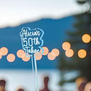 Custom Birthday Drink Stirrer Personalized Stir Sticks Bachelor Party Swizzle Stick Cocktail Drink Topper Wedding Gift Acrylic Drink Tags