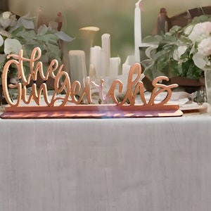 Wedding Table Sign for Sweetheart Table Wedding Centerpiece made of Wood or Acrylic Wedding Gift Fireplace Mantle Sign Home Decor Wedding Table Decor by designLEE Studio