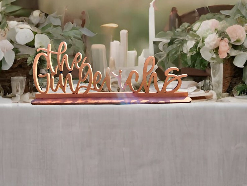 Wedding Table Sign for Sweetheart Table Wedding Centerpiece made of Wood or Acrylic Wedding Gift Fireplace Mantle Sign Home Decor Wedding Table Decor by designLEE Studio